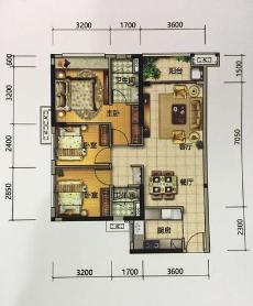 佛山美的花灣城3座01、02單元4座01、02、04單元90.00㎡